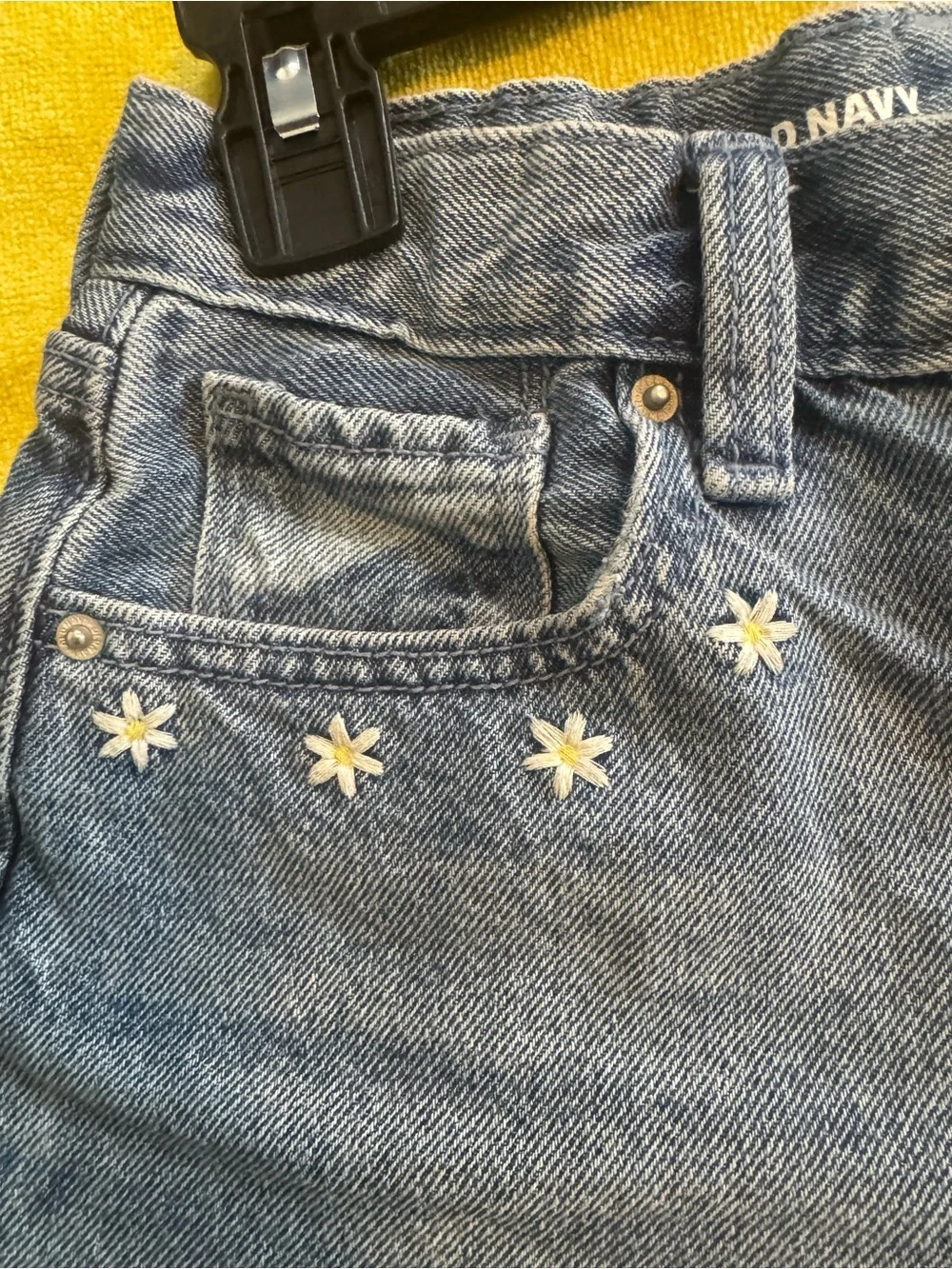 Old Navy Blue Denim Shorts with Star Accents